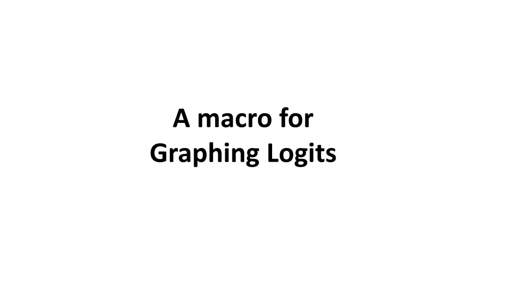 a macro for graphing logits