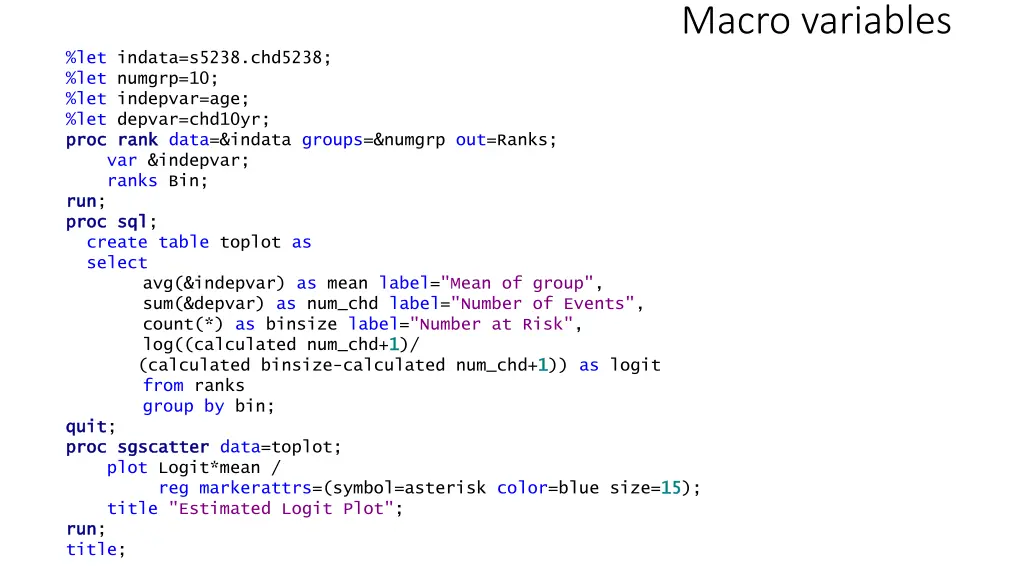 macro variables