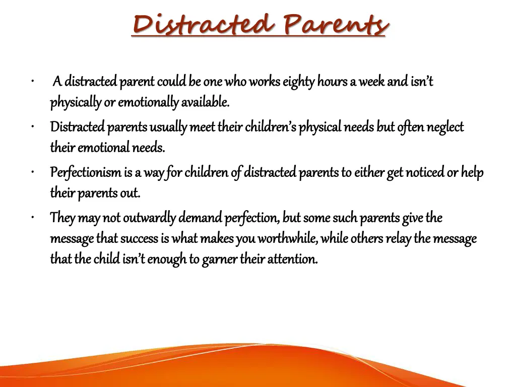 distracted parents