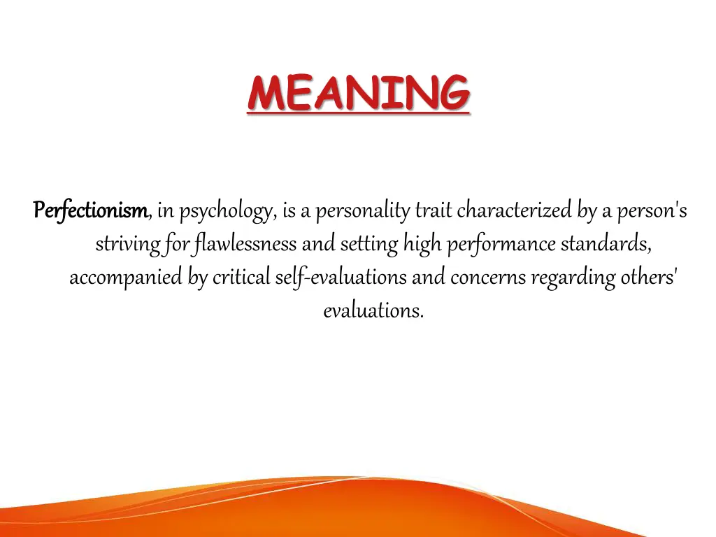 meaning