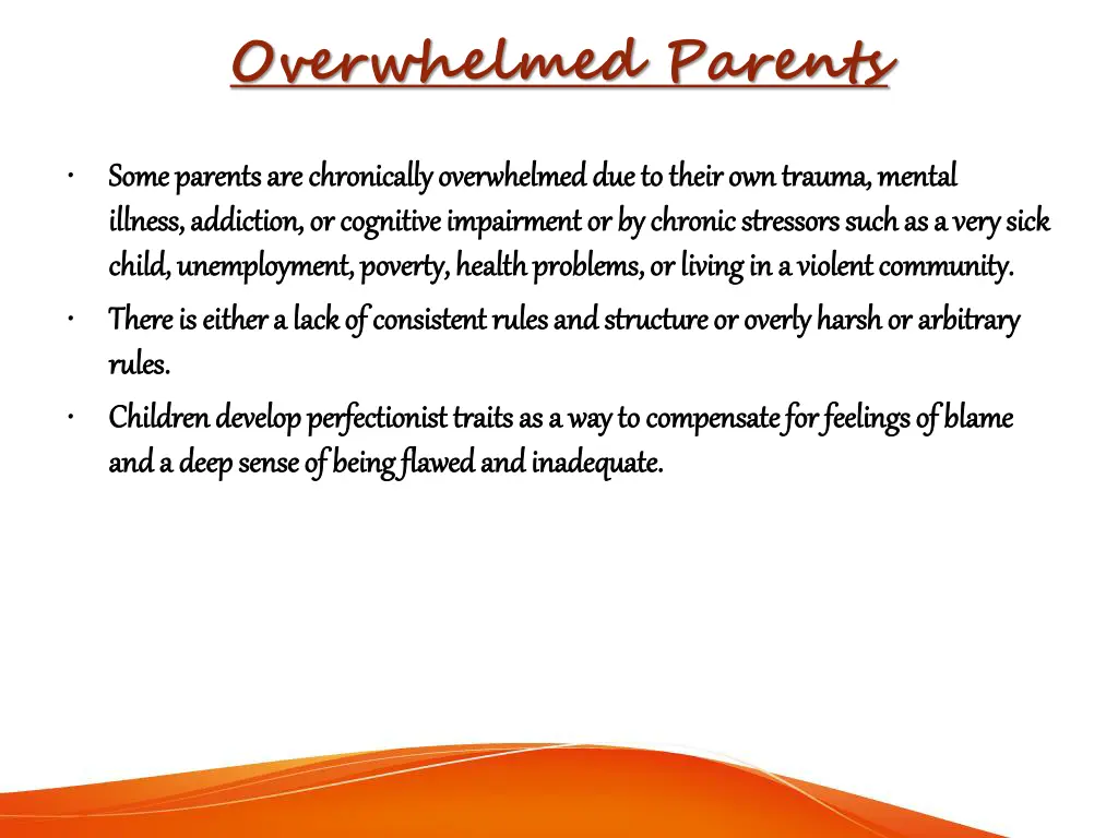 overwhelmed parents