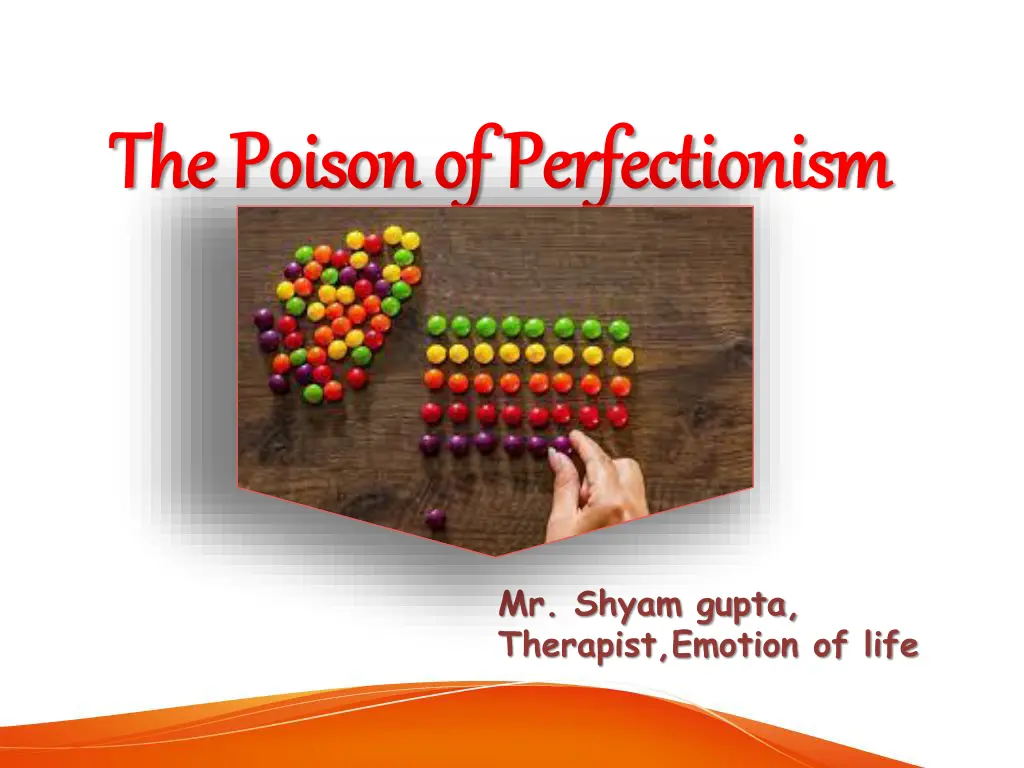 the poison of perfectionism the poison