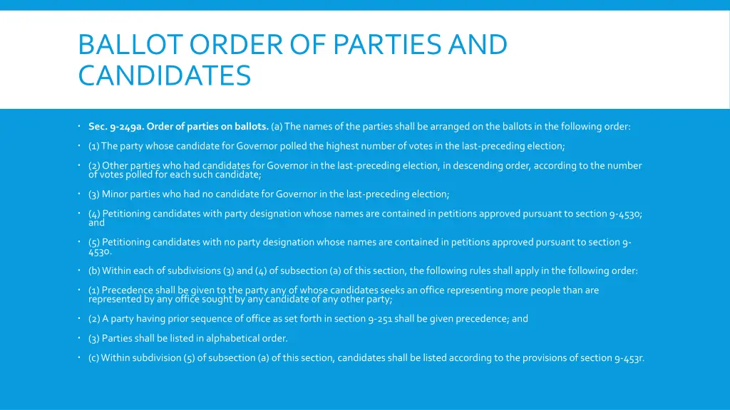 ballot order of parties and candidates 1