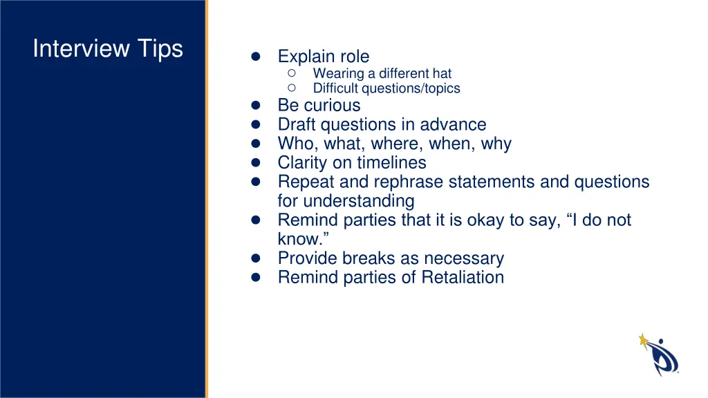 interview tips