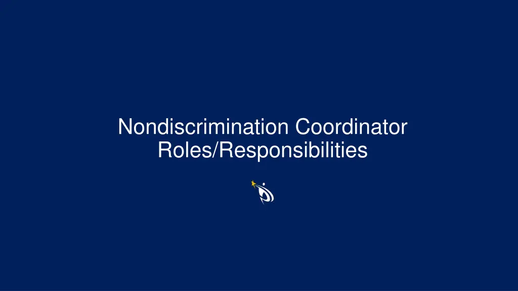 nondiscrimination coordinator roles