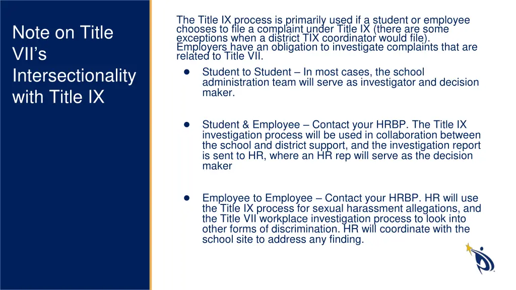 the title ix process is primarily used