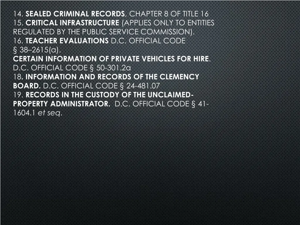 14 sealed criminal records chapter 8 of title