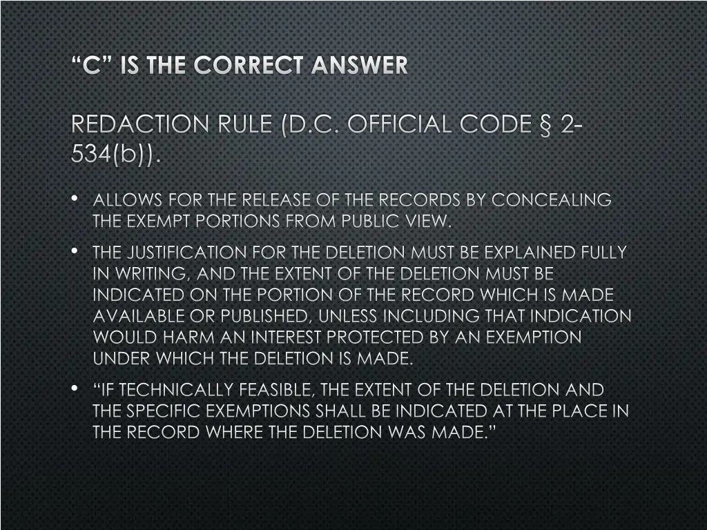 c is the correct answer