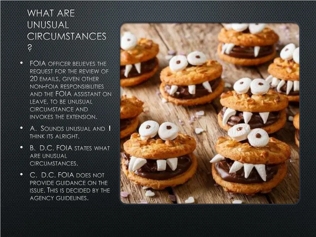 what are unusual circumstances