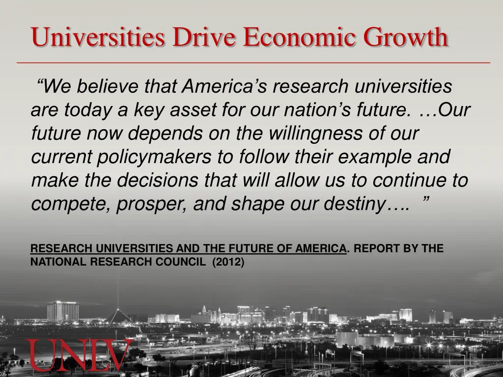 universities drive economic growth