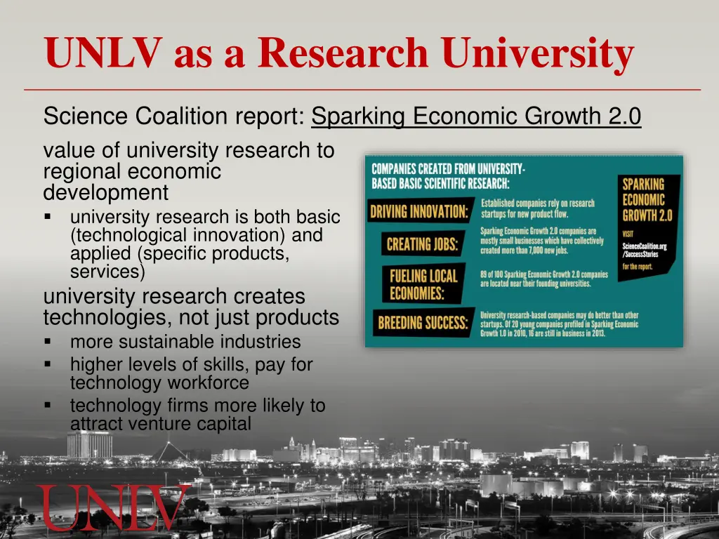 unlv as a research university