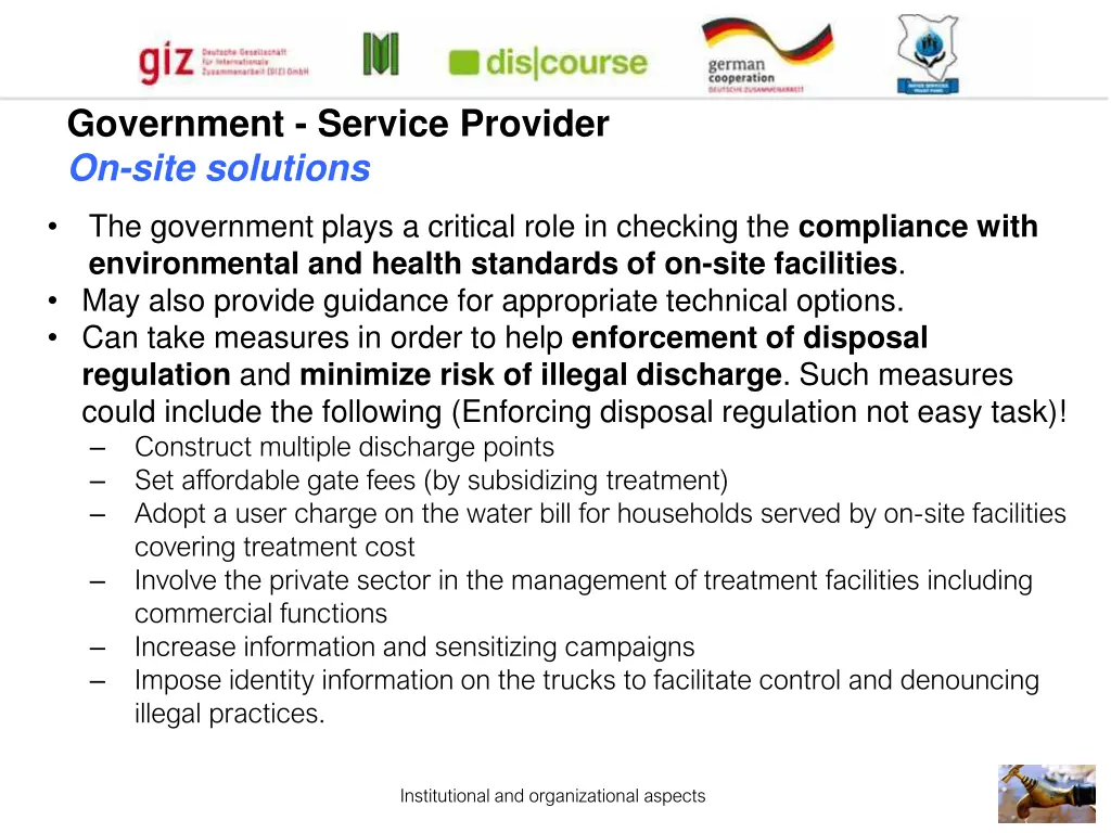 government service provider on site solutions