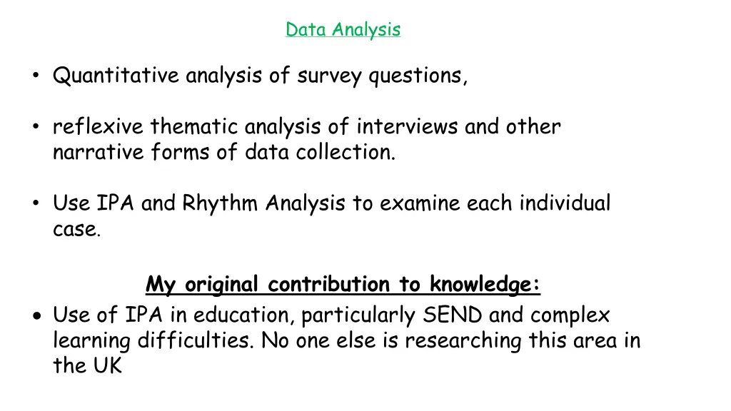 data analysis