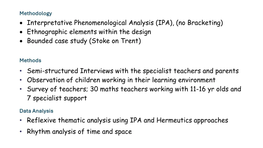 methodology methodology interpretative