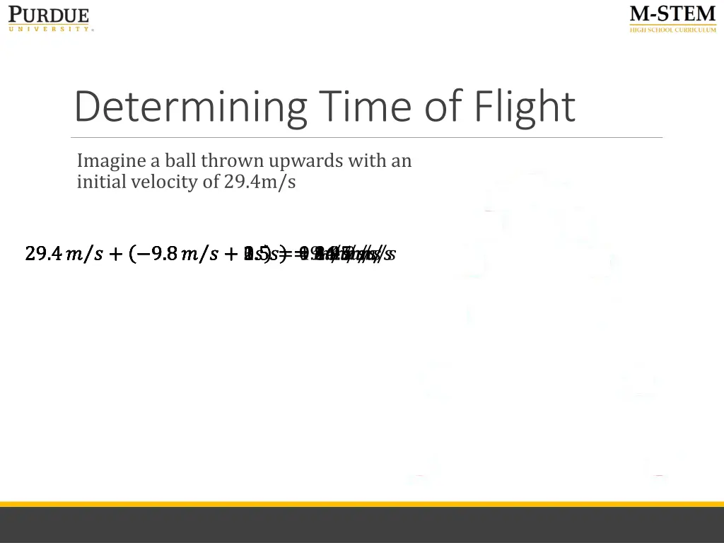 determining time of flight