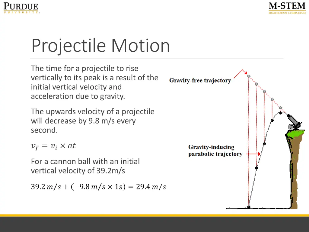 projectile motion