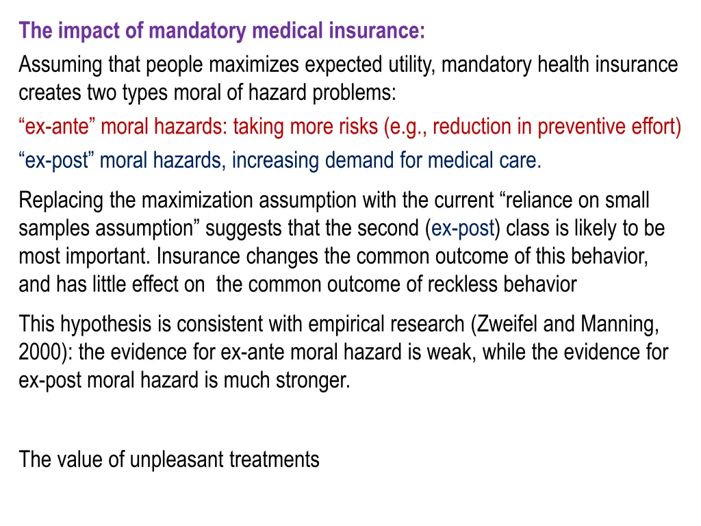 the impact of mandatory medical insurance