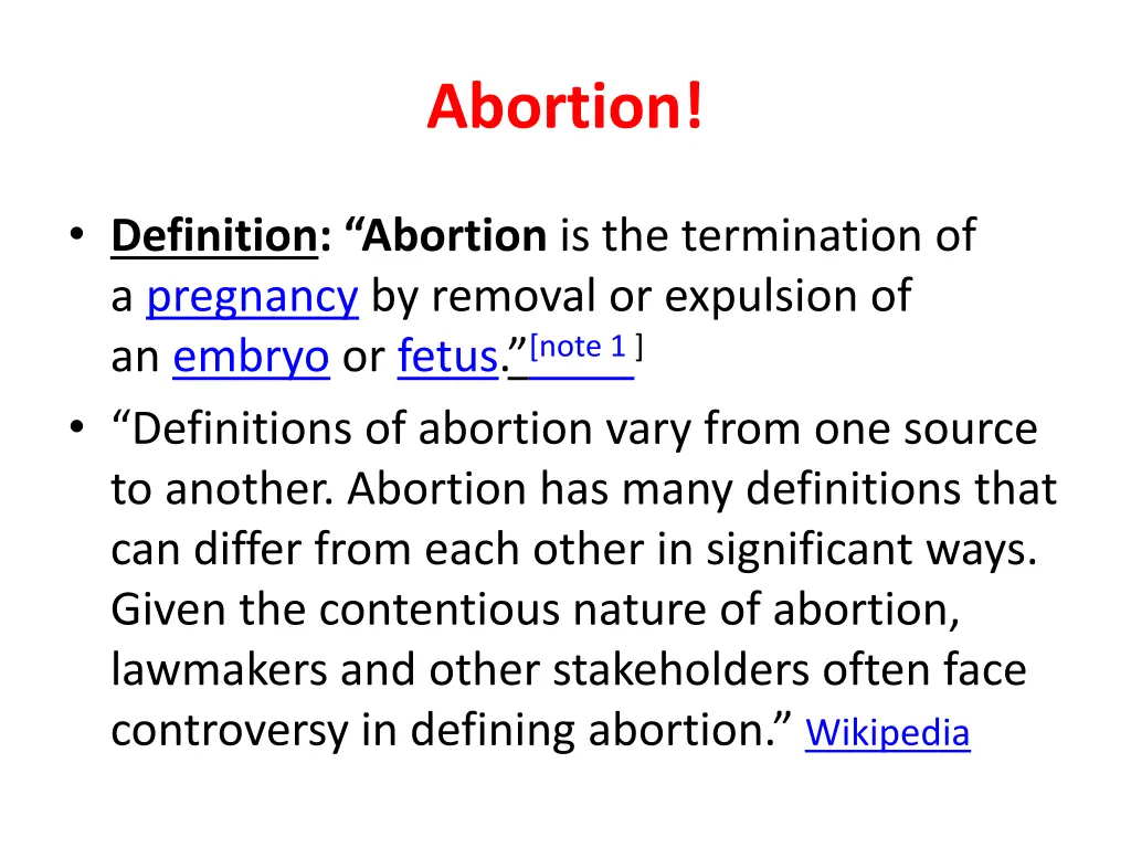 abortion