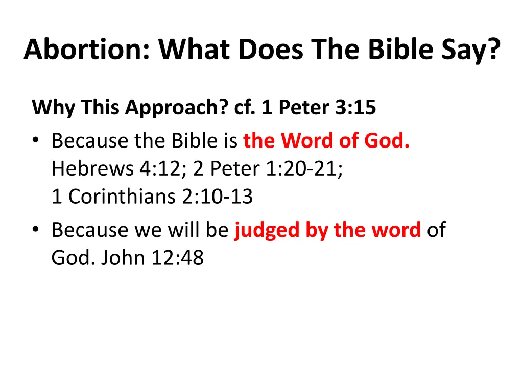 abortion what does the bible say 2