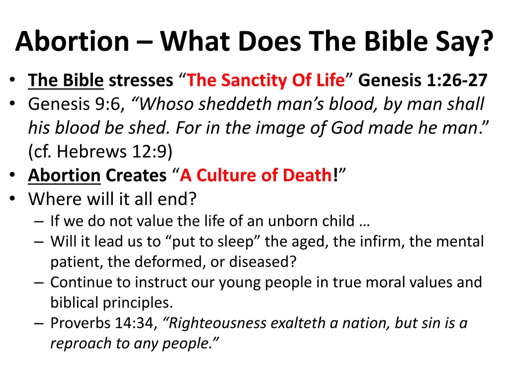 abortion what does the bible say 4