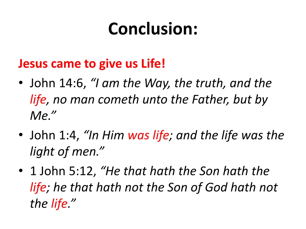 conclusion