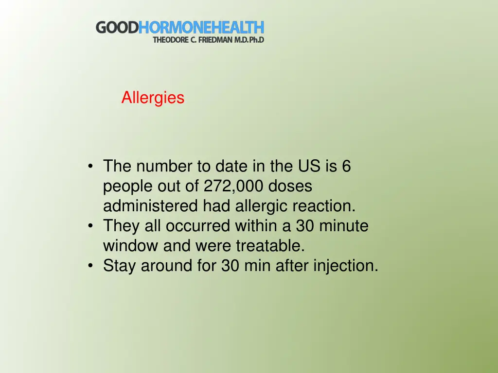 allergies