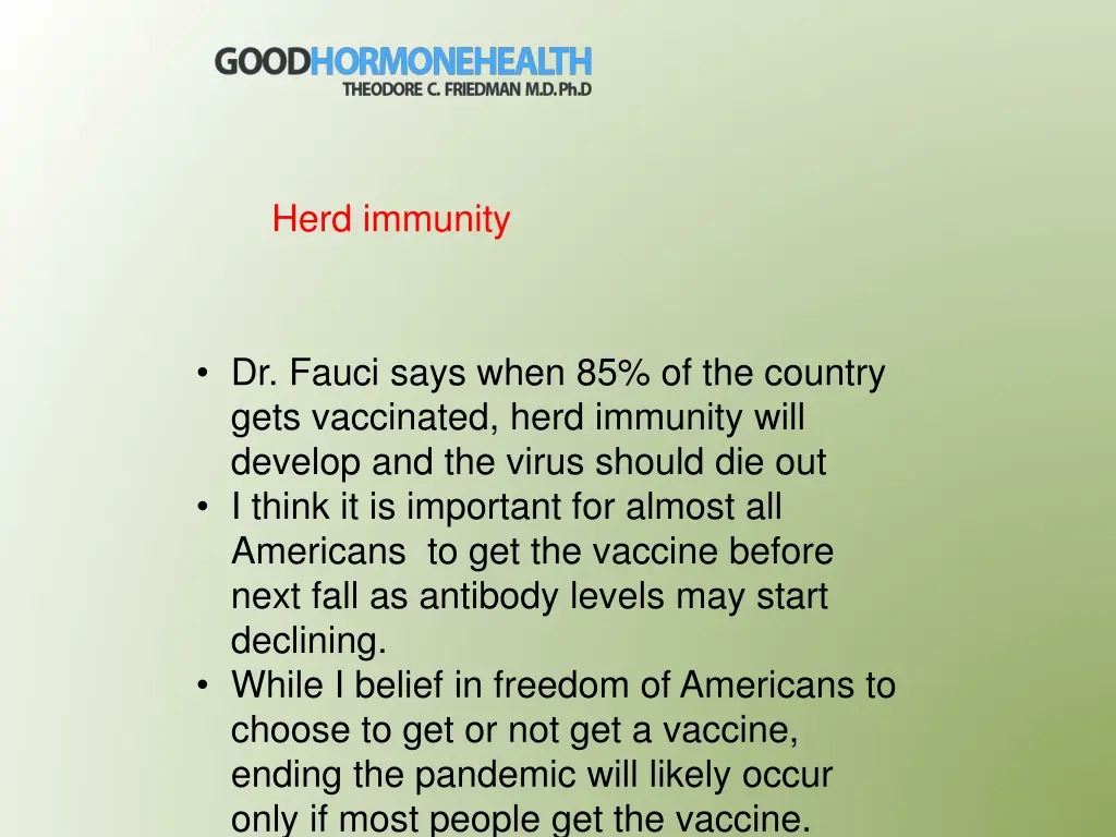 herd immunity