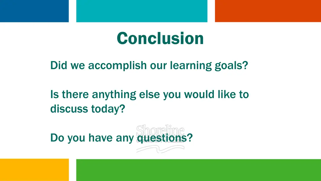 conclusion