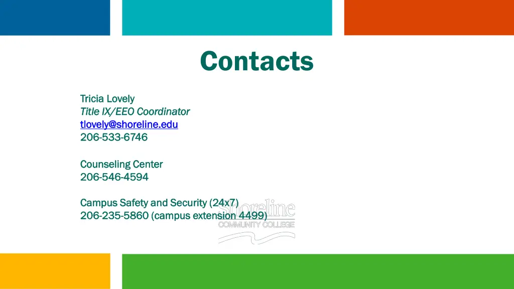 contacts