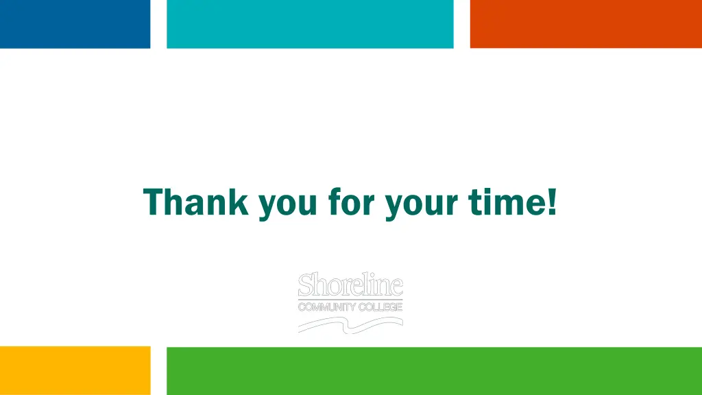 thank you for your time