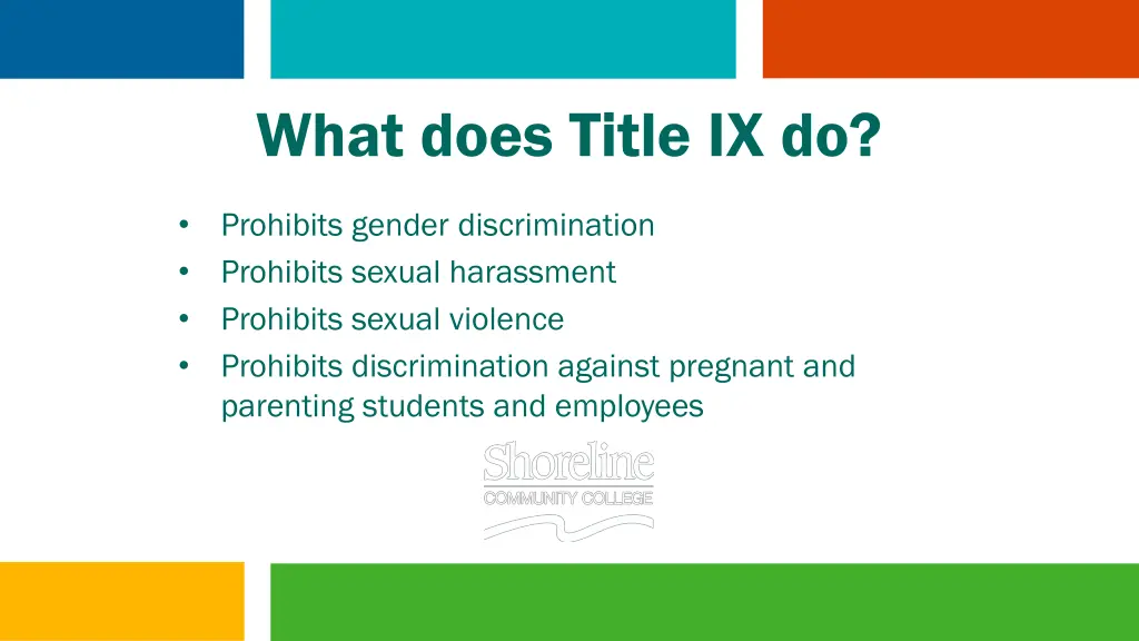 what does title ix do
