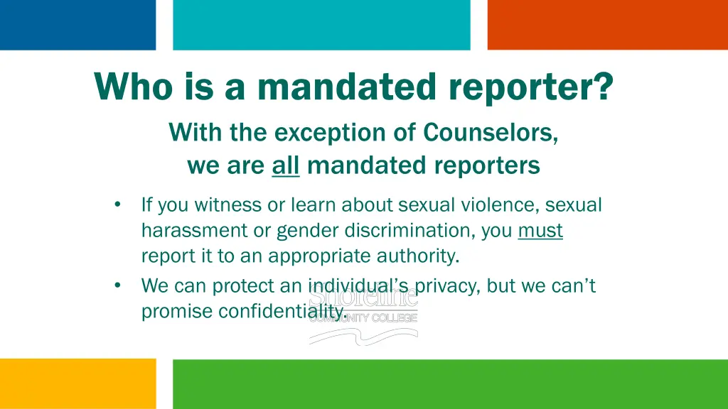 who is a mandated reporter