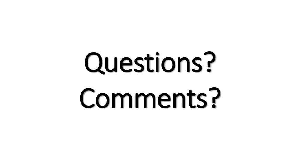 questions questions comments comments