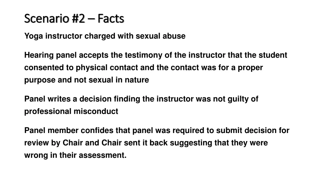 scenario 2 scenario 2 facts