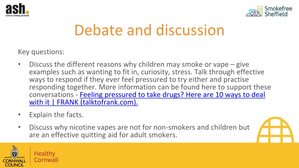 debate and discussion 1