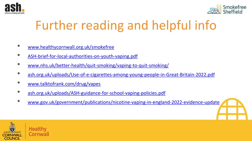 further reading and helpful info