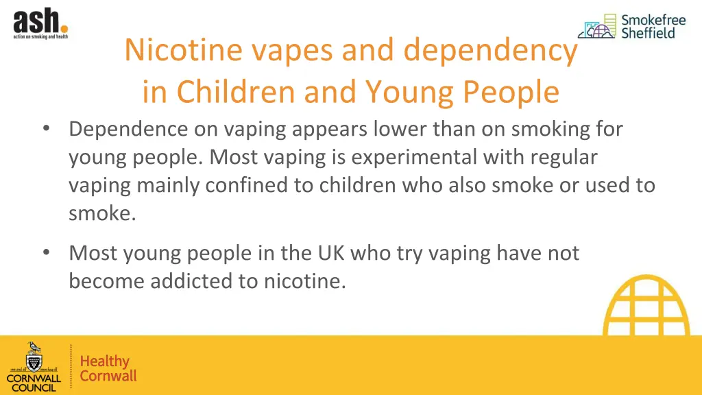nicotine vapes and dependency in children