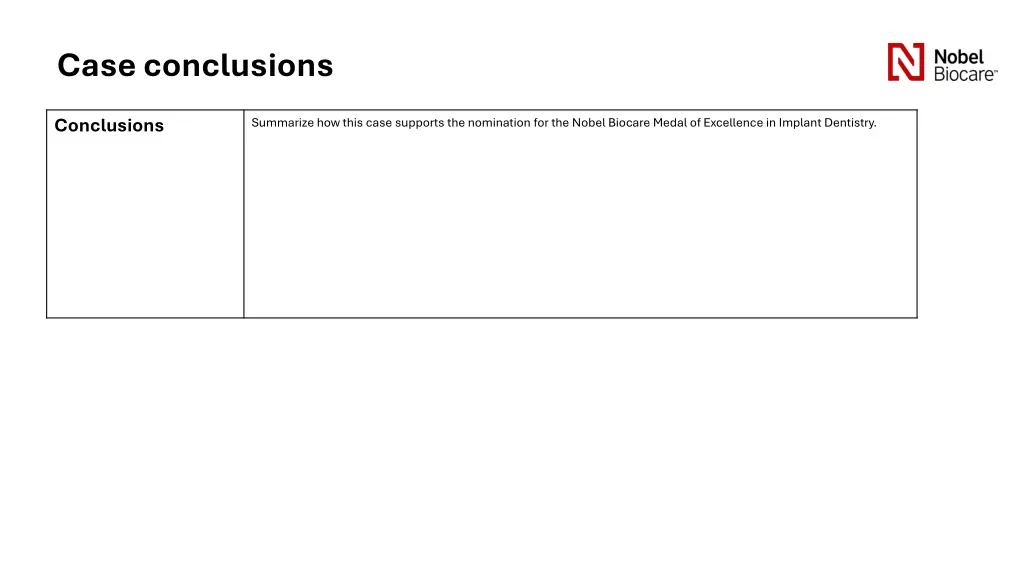 case conclusions
