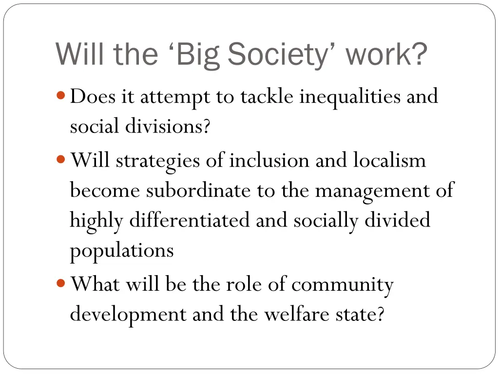 will the big society work does it attempt