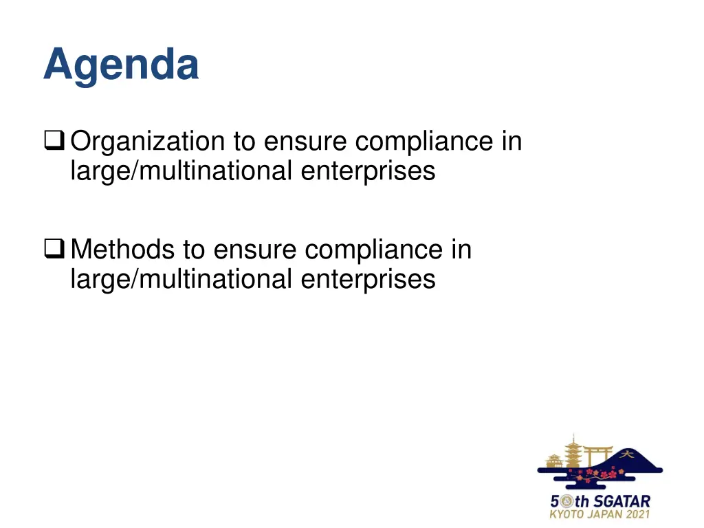 agenda