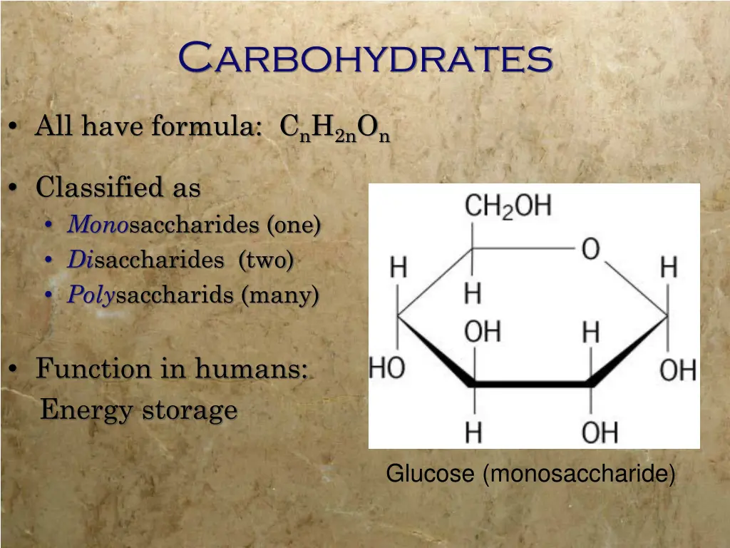 carbohydrates