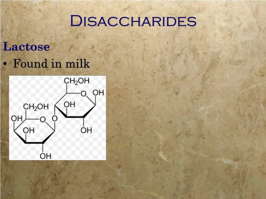 disaccharides