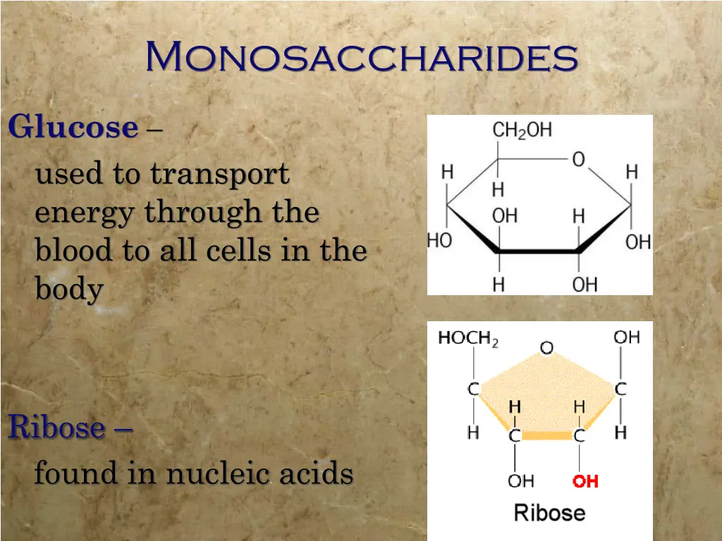 monosaccharides