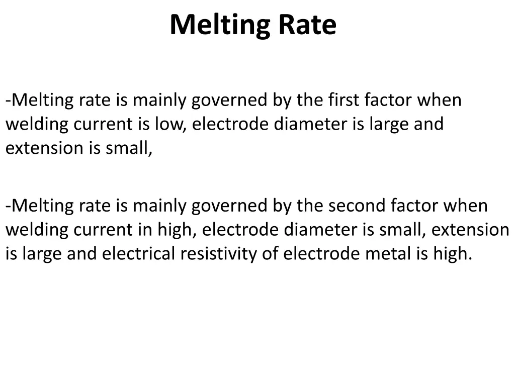 melting rate 2