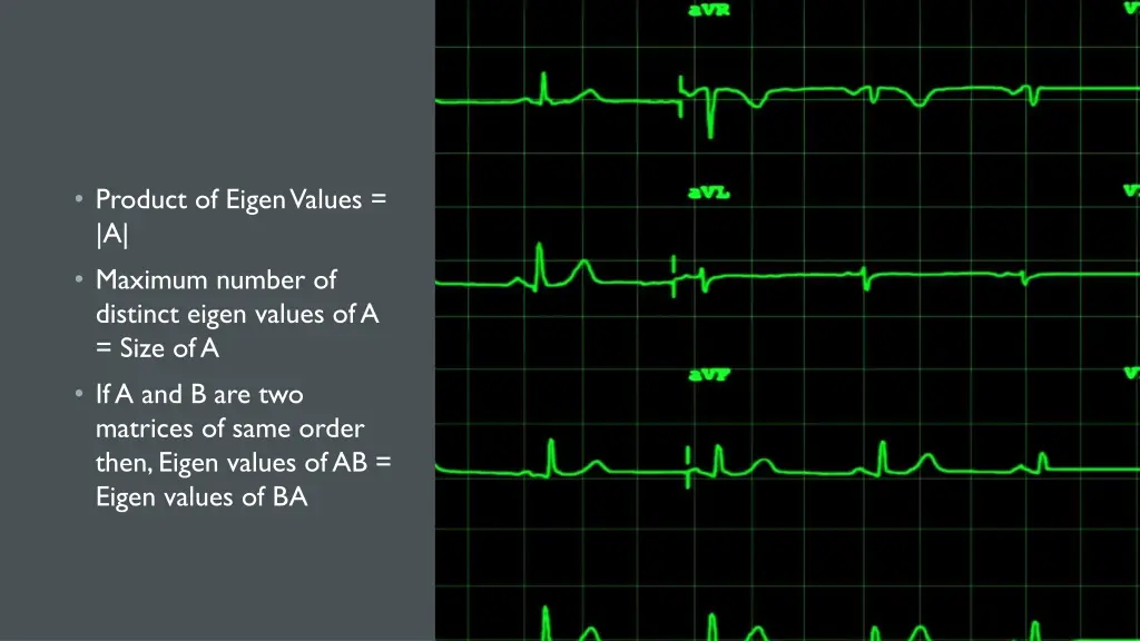 product of eigen values a maximum number