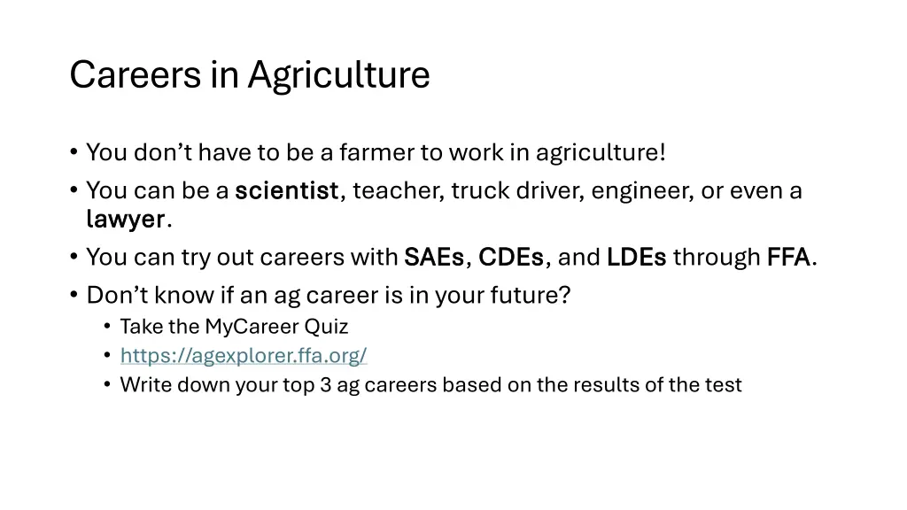 careers in agriculture