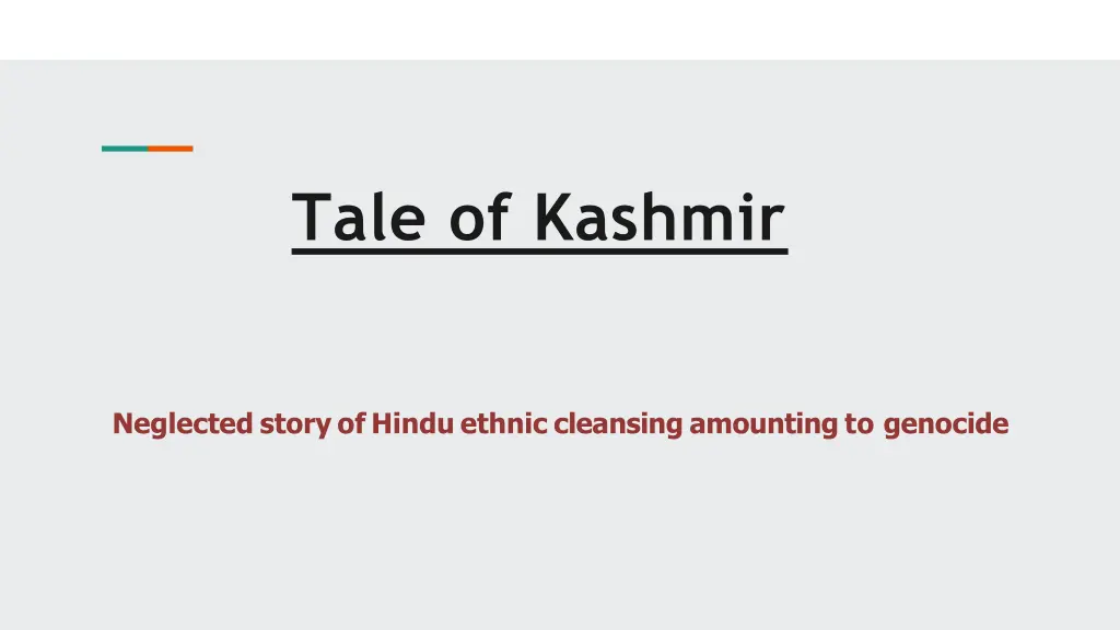 tale of kashmir