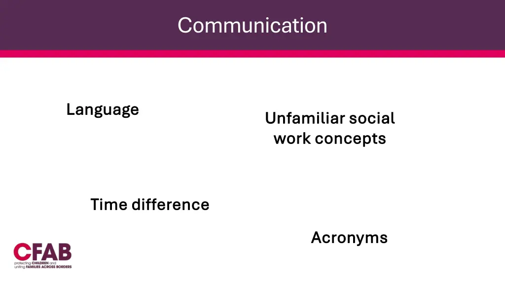 communication