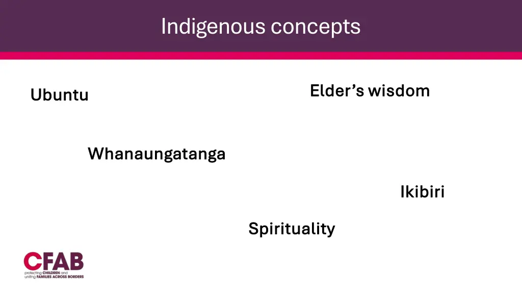 indigenous concepts