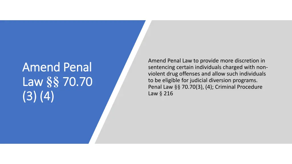 amend penal law to provide more discretion